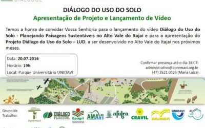 Vídeo sobre Diáogo do Uso do Solo será lançado no dia 20 de julho
