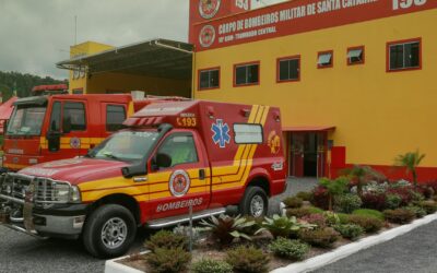 Com paisagismo realizado pela Apremavi, quartel dos bombeiros de Trombudo Central é inaugurado