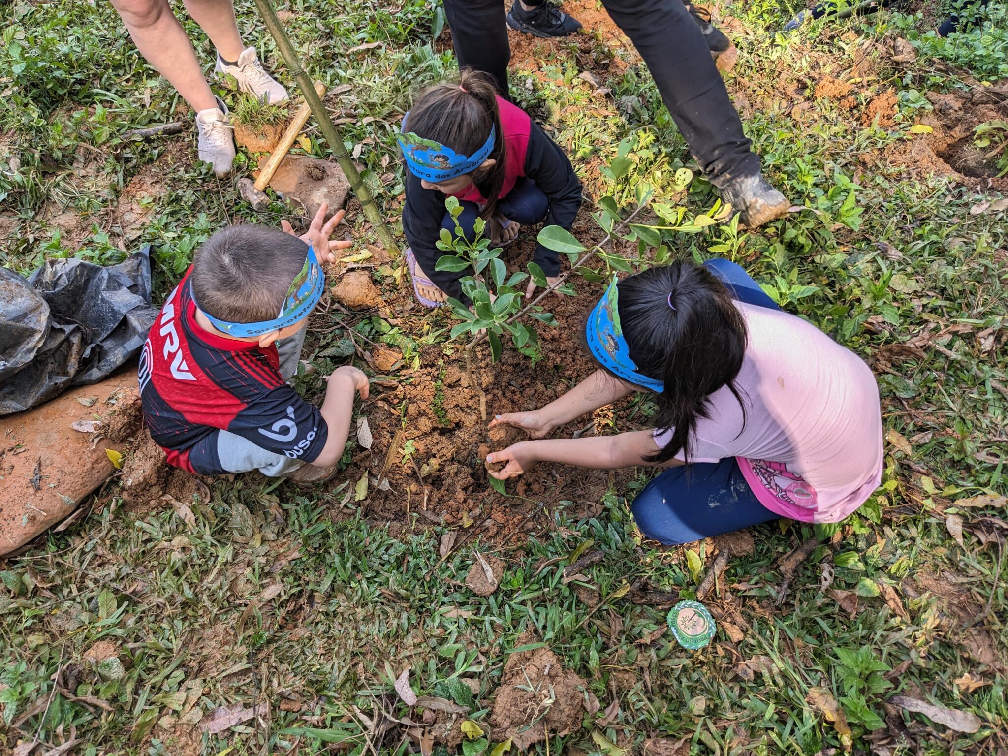 Plantio em Taió (SC) no Dia da Árvore em parceria com o  Centro Educacional Infantil Luize Heidrich. Fotos: Miriam Prochnow