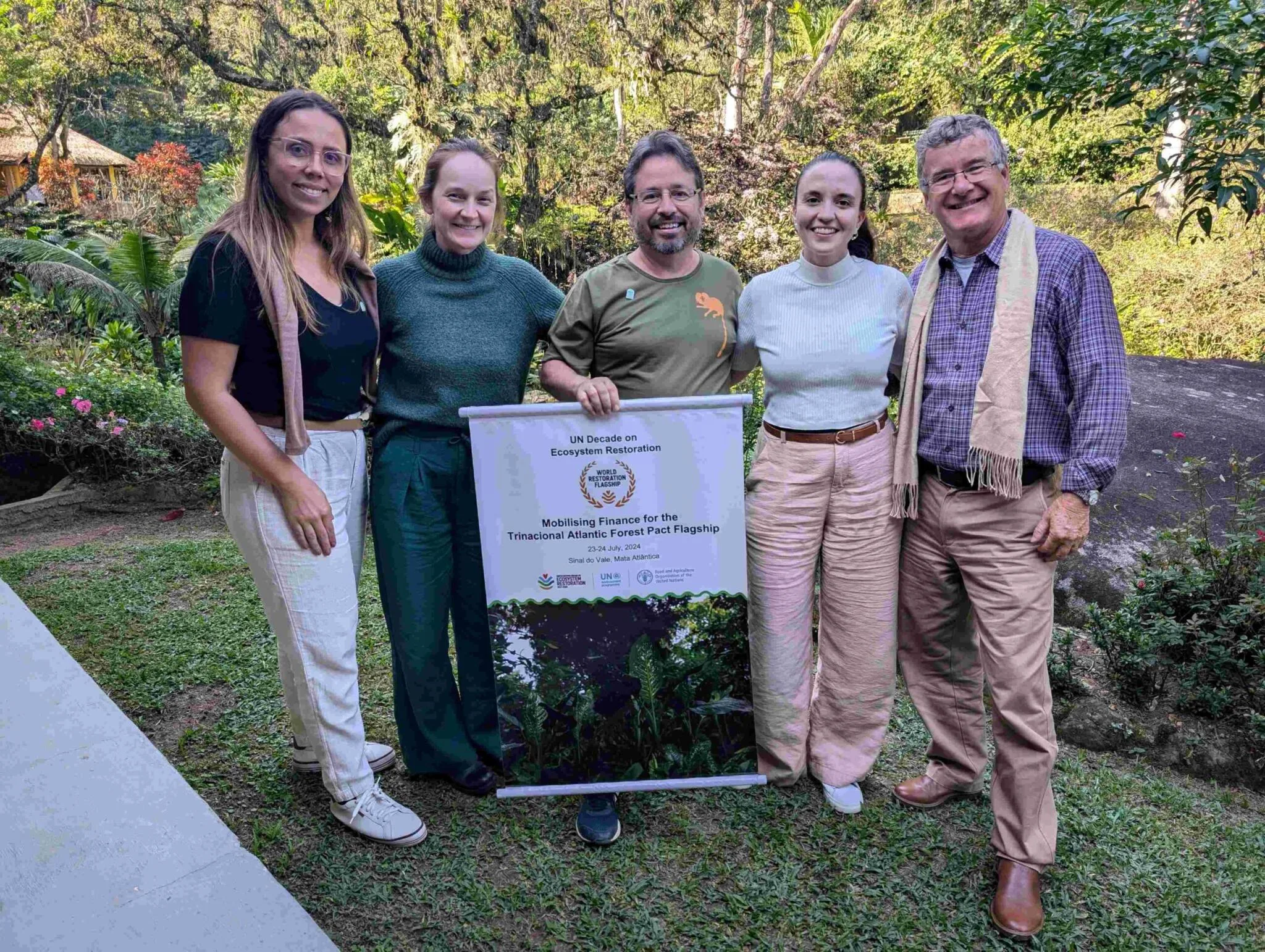 Encontro da Década da Restauração da ONU no âmbito do Pacto Trinacional da Mata Atlântica em Duque de Caxias (RJ) Foto Carolina Schäffer e Arquivos do Pacto