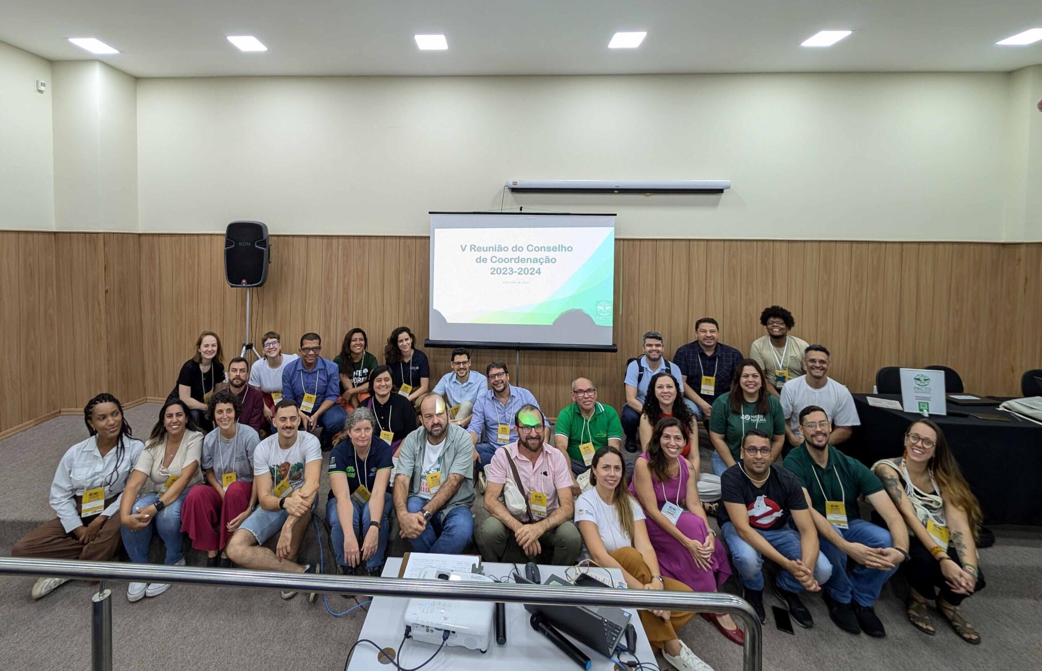 Reunião do Conselho do Pacto durante a Conferência Brasileira de Restauração Ecológica. Foto: Acervo Pacto