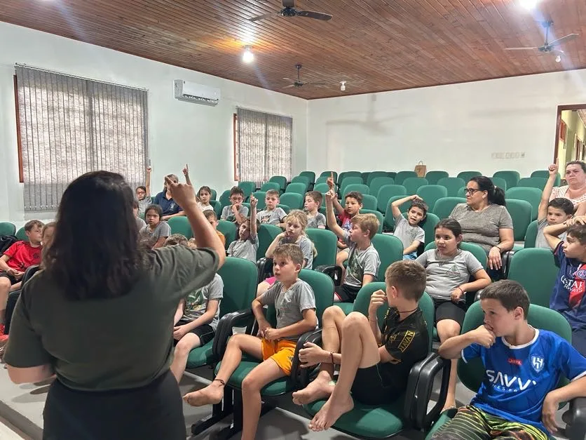 Palestra sobre a fauna do PNMMA com a EMEF Vila Gropp no dia 27-11-2024