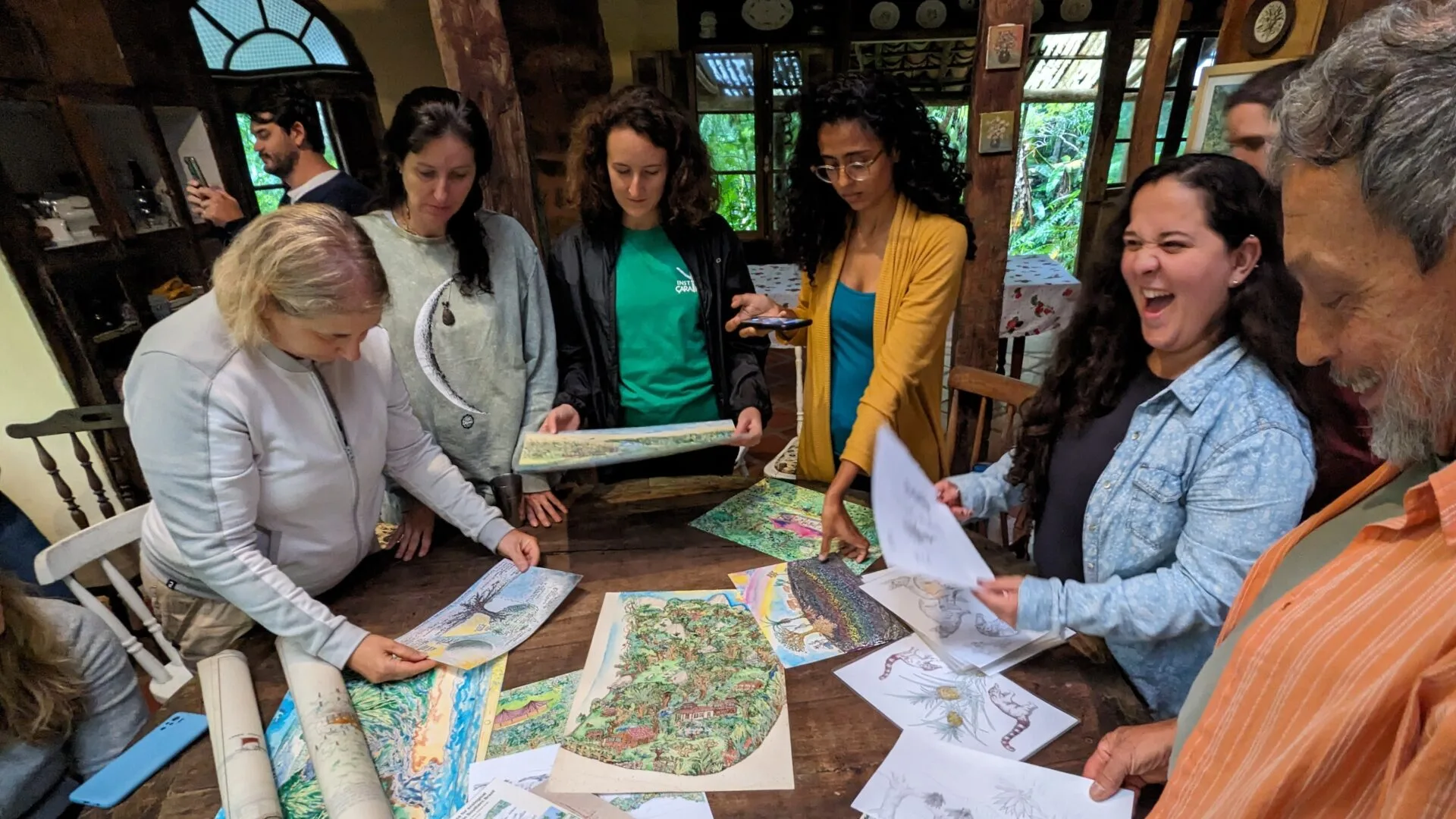 Visita no Instituto Çarakura durante o encontro das Unidades Regionais do Pacto pela Mata Atlantica