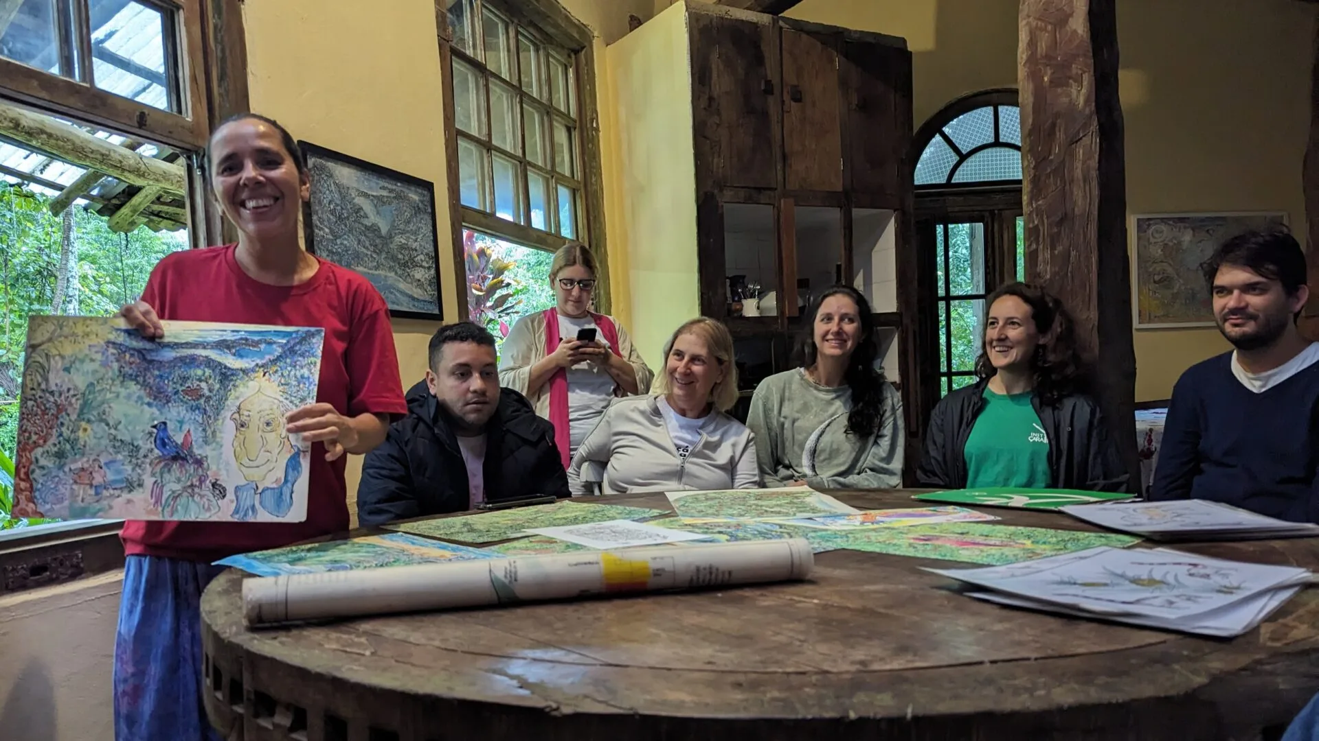 Visita no Instituto Çarakura durante o encontro das Unidades Regionais do Pacto pela Mata Atlantica