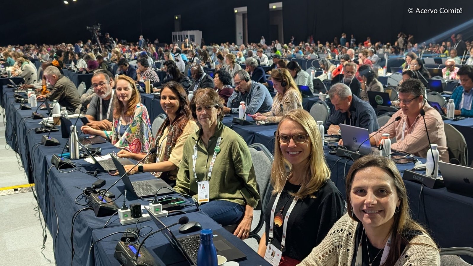 Membros do Comitê Brasileiro da IUCN na Assembleia. Foto: Acervo Comitê.