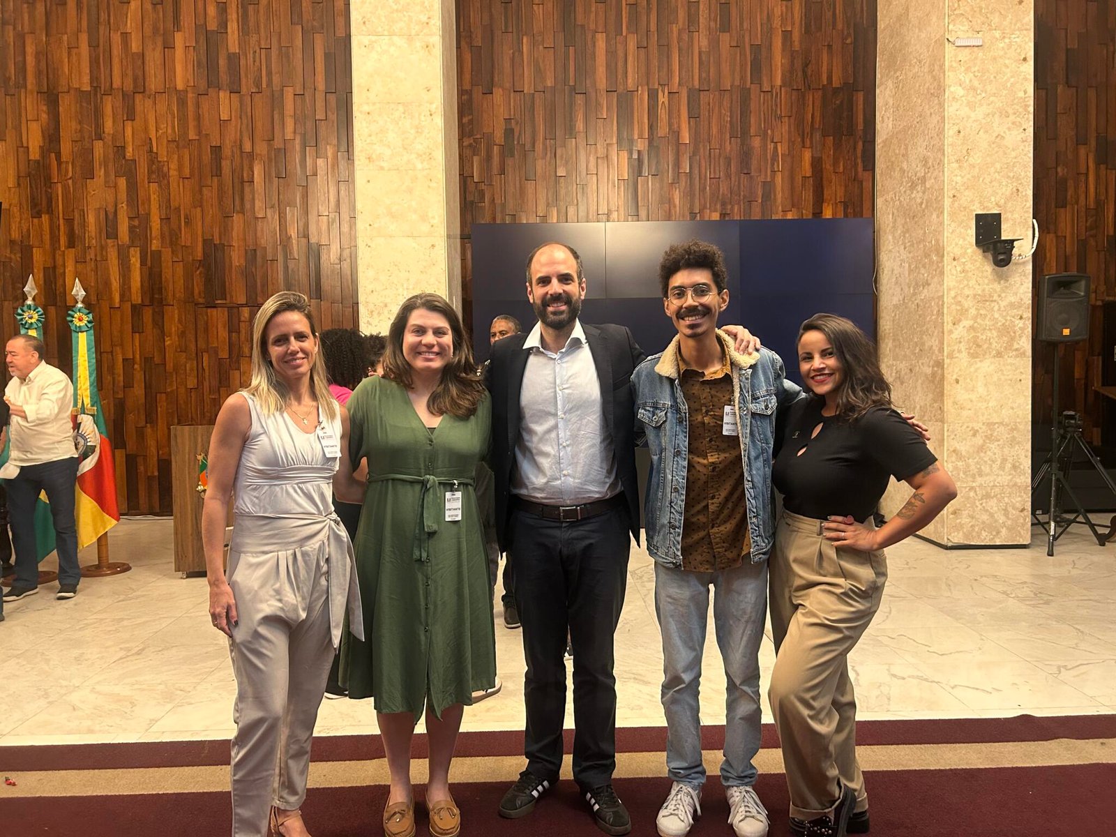 Equipe do Observatório do Código Florestal e da Apremavi no lançamento do documentário sobre o bioma Pampa , no dia 17 de dezembro de 2025, em Porto Alegre