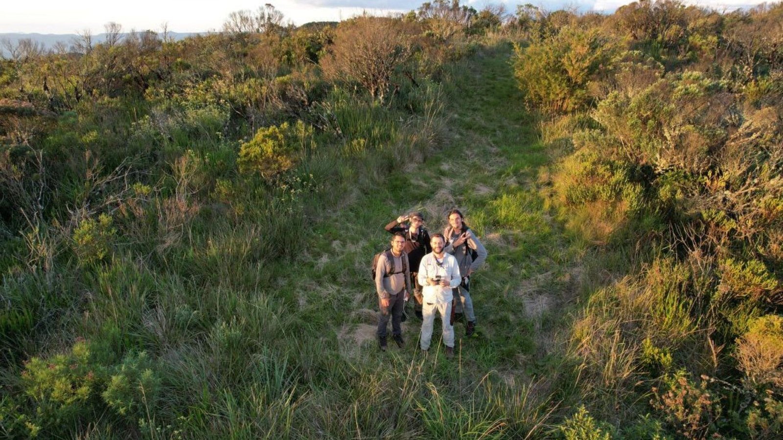 Equipe MIND Funga da UFSC em campo na Serra Catarinense que colaborou para a descrição da nova espécie de fungo da Mata Atlântica