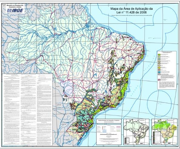 Mapa de Aplicação da Lei da Mata Atlântica 